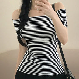 Striped Off-Shoulder Top