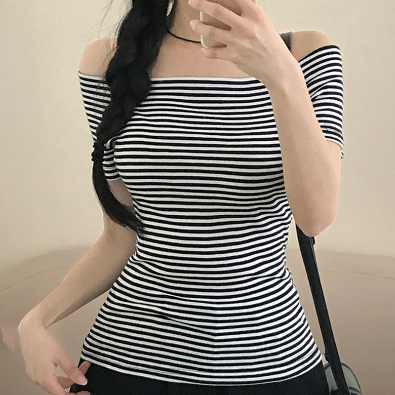 Striped Off-Shoulder Top
