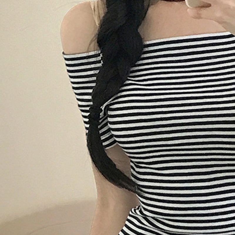 Striped Off-Shoulder Top
