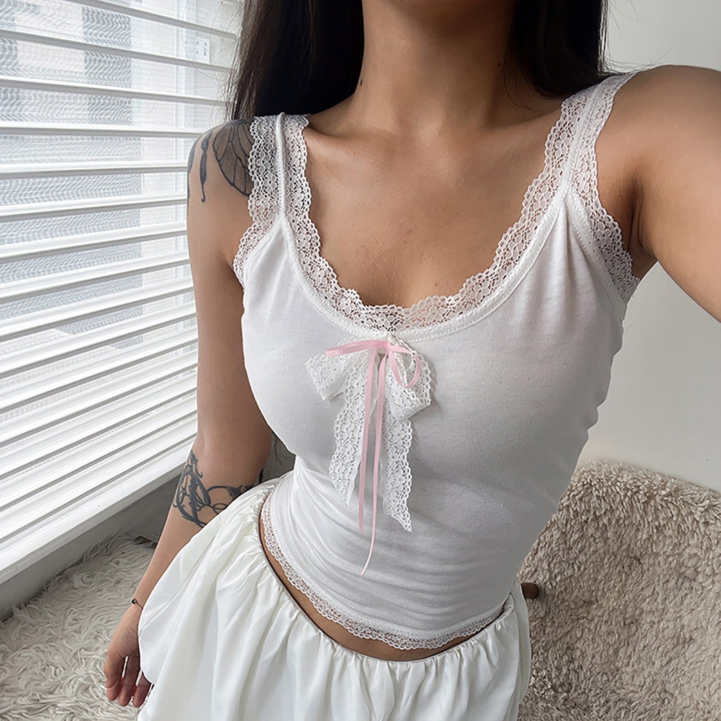 Women Solid Scoop Neck Top