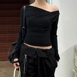 Women Solid Cowl Neck Top