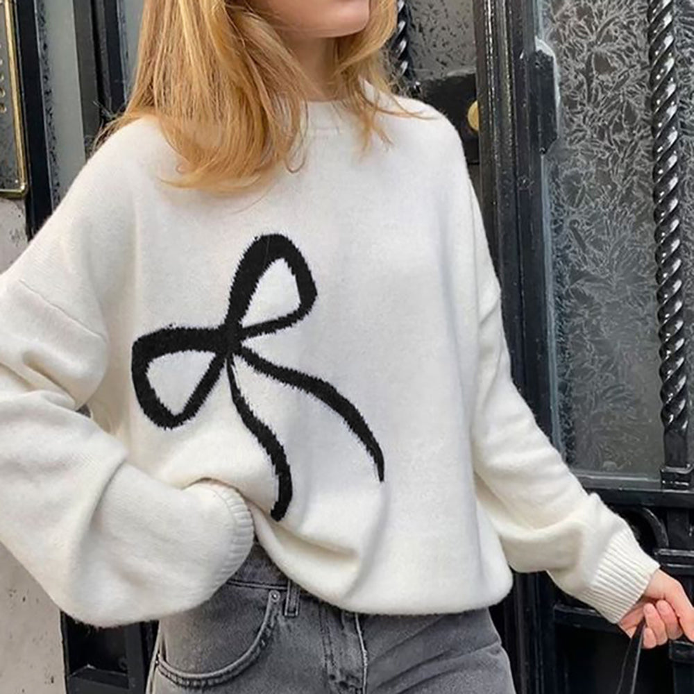 Women Cable Knit Pullover Sweater