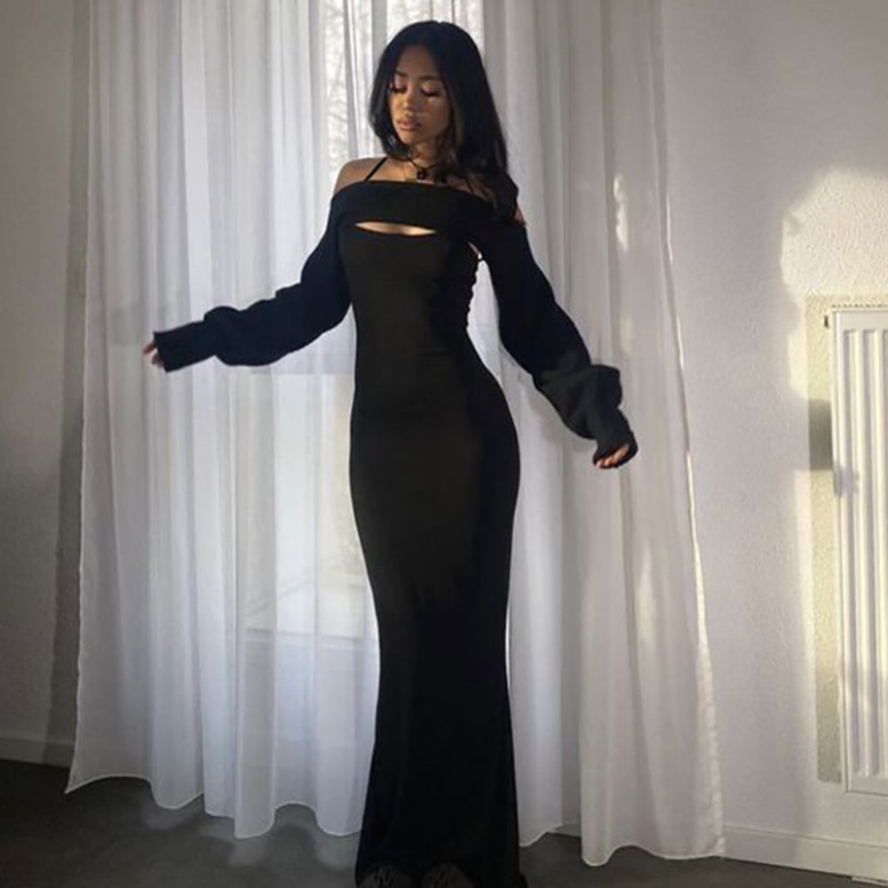 Halter Neck Maxi Dress