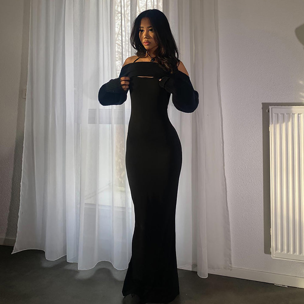 Halter Neck Maxi Dress