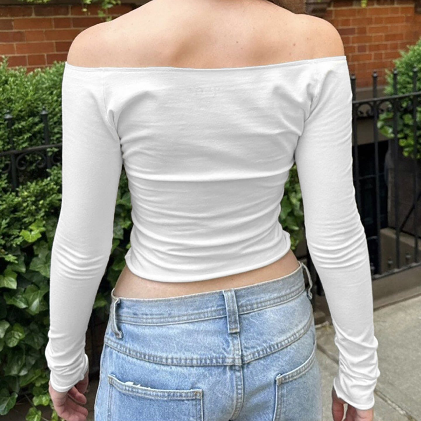 Women Off-Shoulder Crop Top