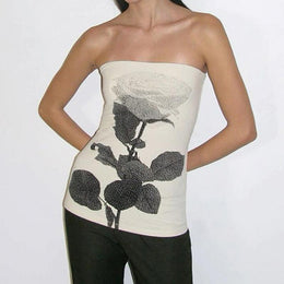 Women Floral Printed Tube Regular Top