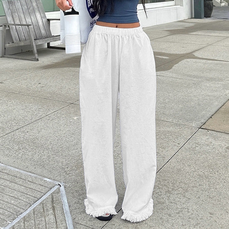 Women Wrinkle Free Regular Fit Mid-Rise Parallel Trousers
