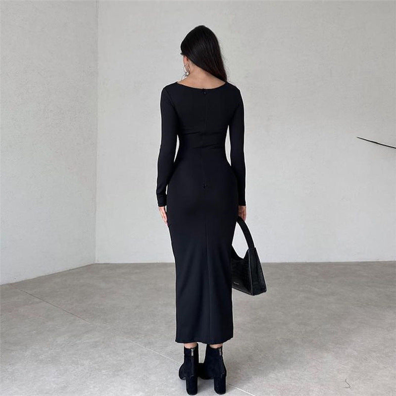 Black Bodycon Maxi Dress
