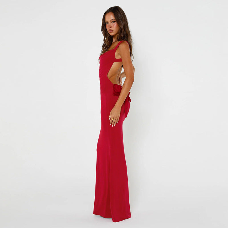 Sweetheart Neck Bodycon Maxi Dress
