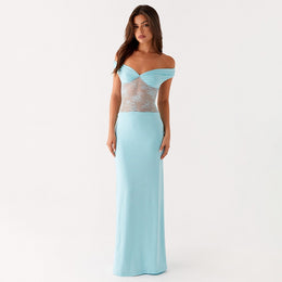 Women Off-Shoulder Bodycon Maxi Dress