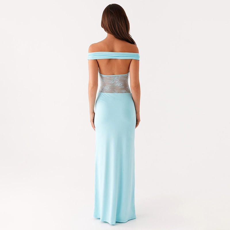 Women Off-Shoulder Bodycon Maxi Dress