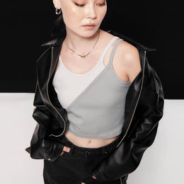 Shoulder Straps Sleeveless Top