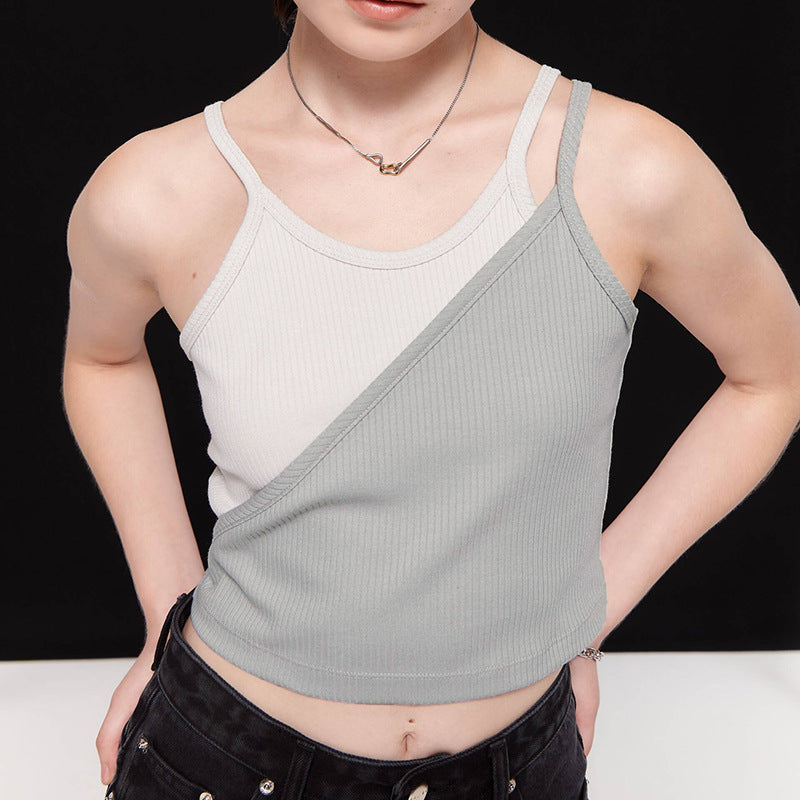 Shoulder Straps Sleeveless Top