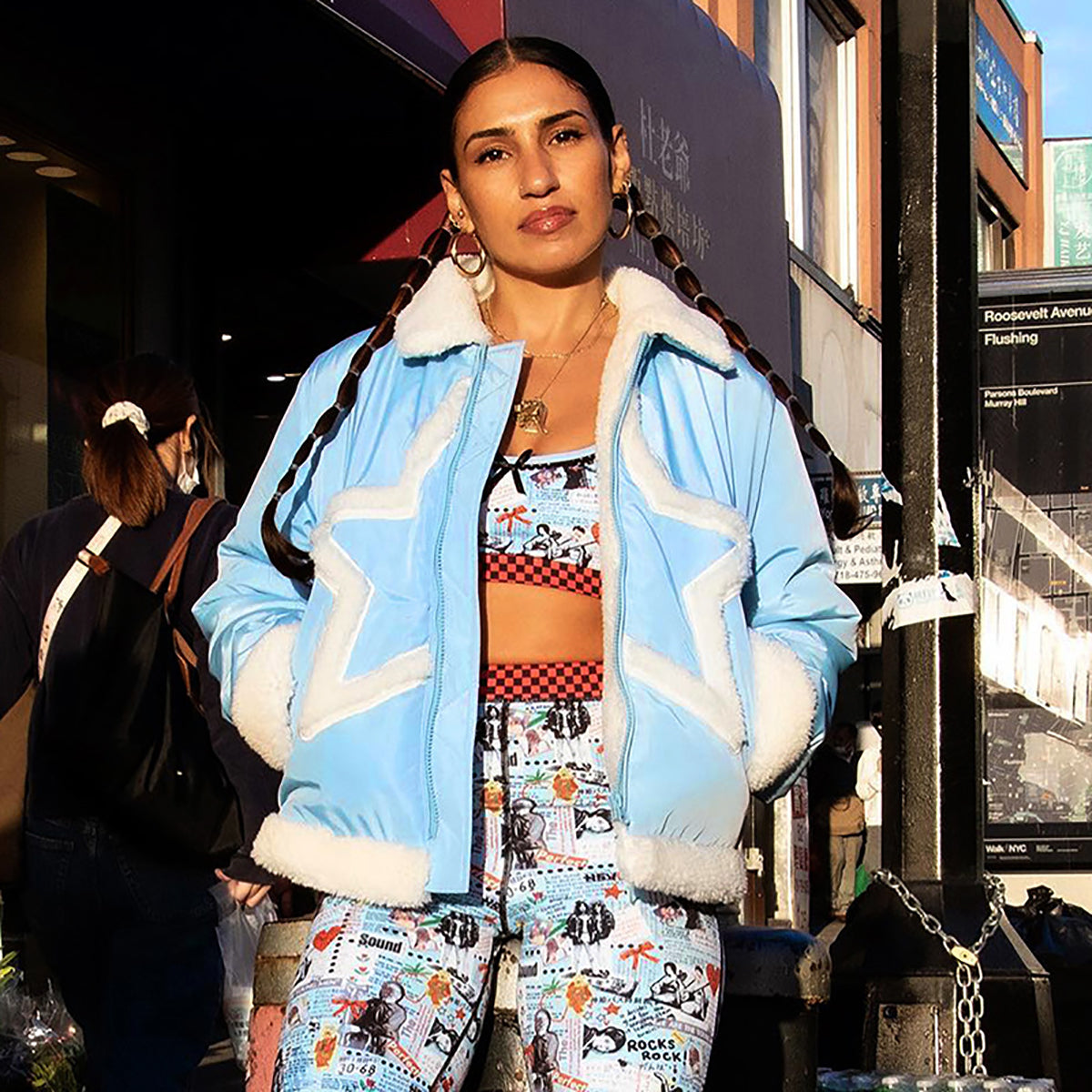 Women Casual Geometric Regular Jacket