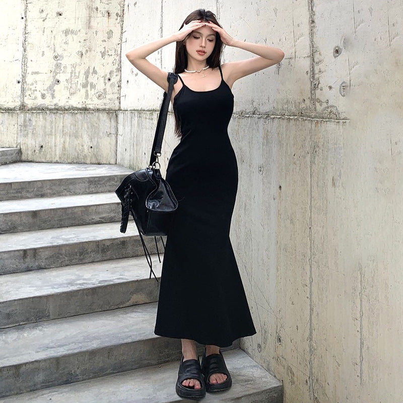 Shoulder Straps Cut-Outs Maxi Dress