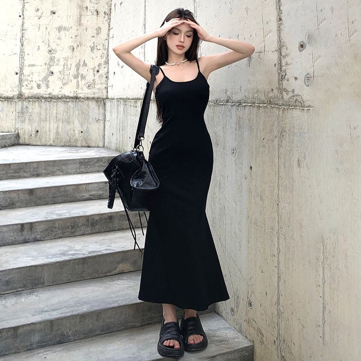 Shoulder Straps Cut-Outs Maxi Dress