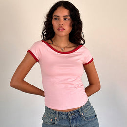 Women Solid Round Neck Polyester Top