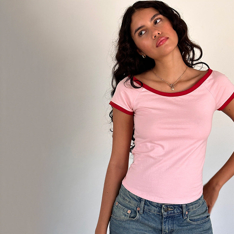 Women Solid Round Neck Polyester Top