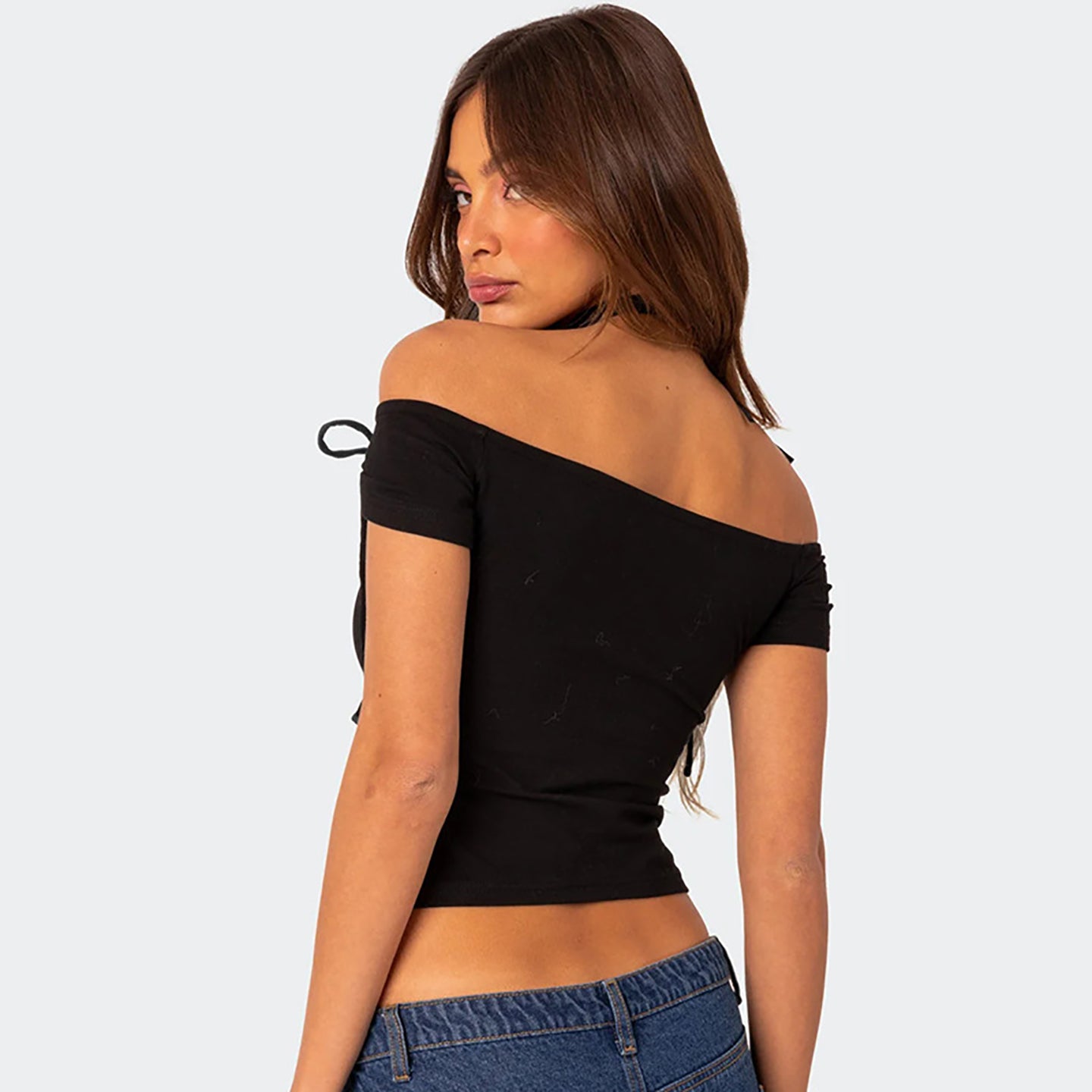 Women Solid Off-Shoulder Top