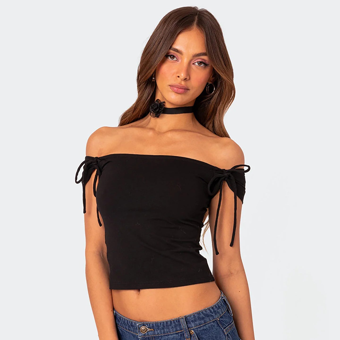 Women Solid Off-Shoulder Top