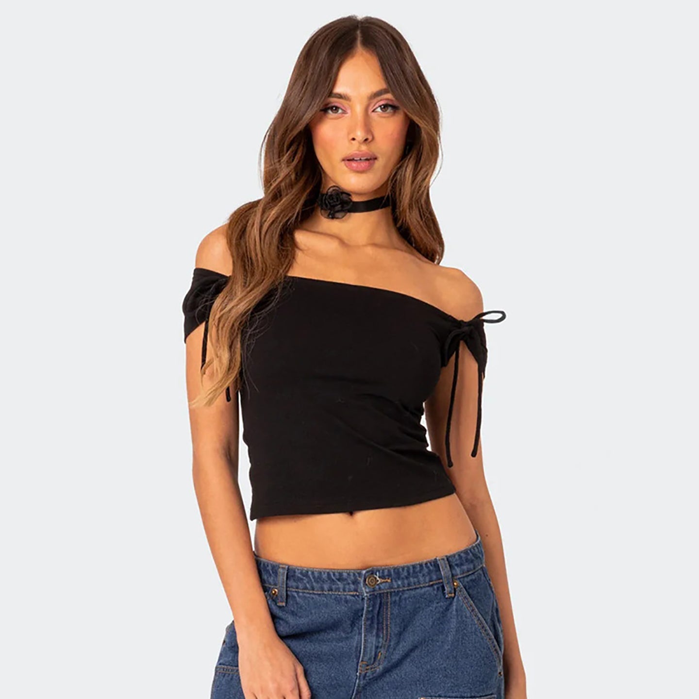 Women Solid Off-Shoulder Top