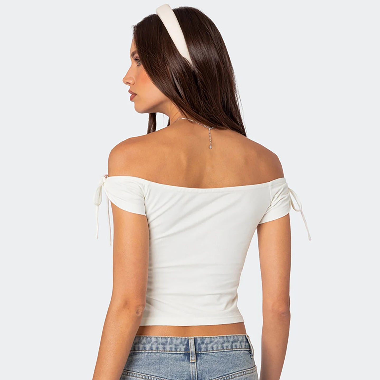 Women Solid Off-Shoulder Top