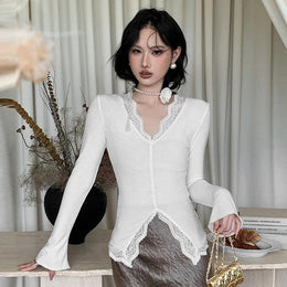 Extended Sleeves Crepe Top