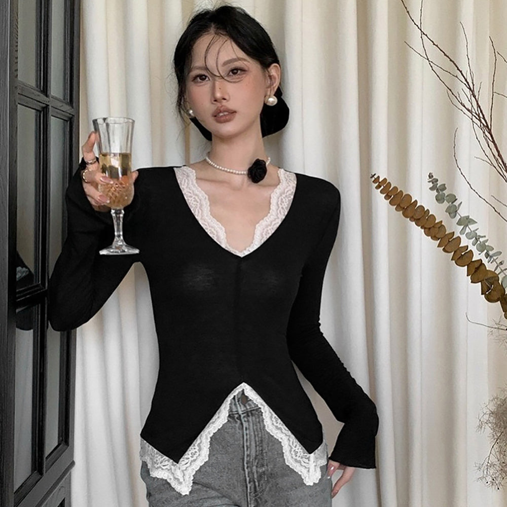 Women V-Neck Regular Top