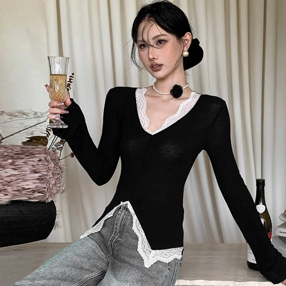 Women V-Neck Regular Top