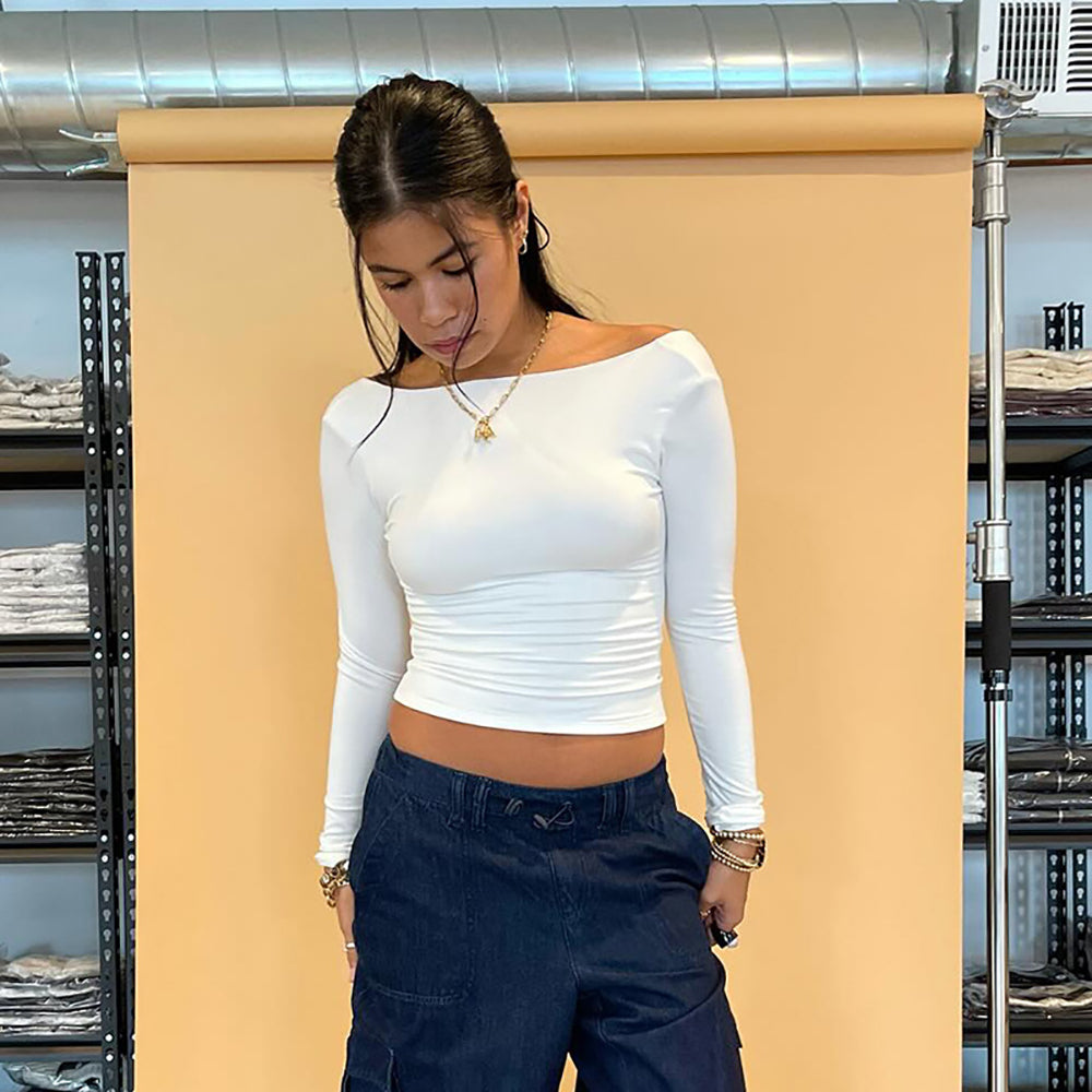 Women Off-Shoulder Tank Crop Top