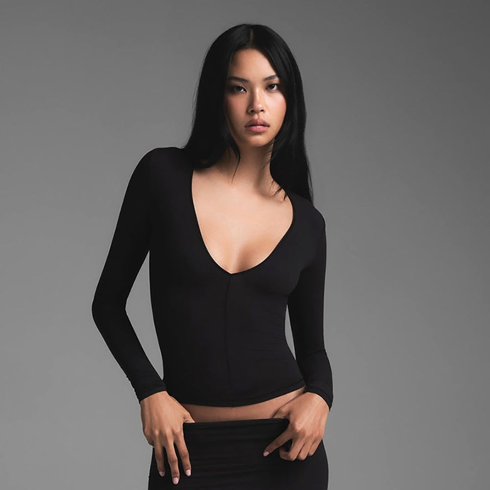 Women Scoop Neck Crop Top
