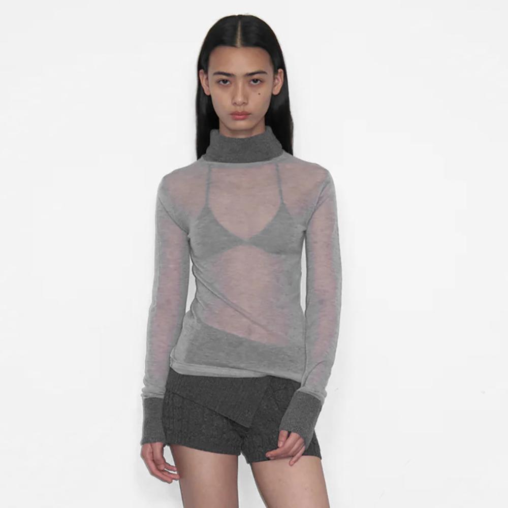 Women Bishop Sleeves Net Top