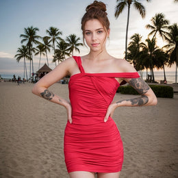 Solid Bodycon Mini Dress