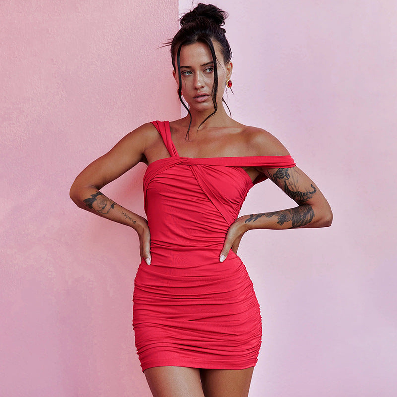 Solid Bodycon Mini Dress