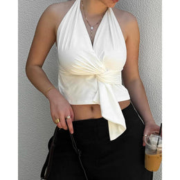 Women Halter Neck  Crop Top