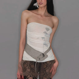 Women Strapless Tube Top