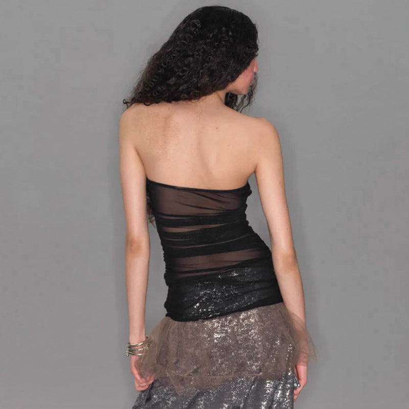 Women Strapless Tube Top