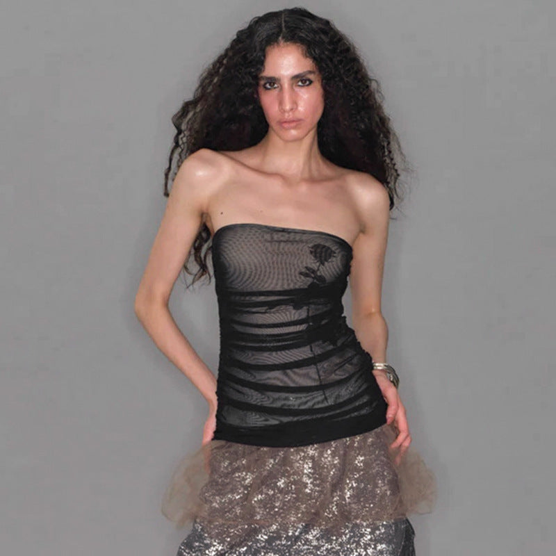 Women Strapless Tube Top