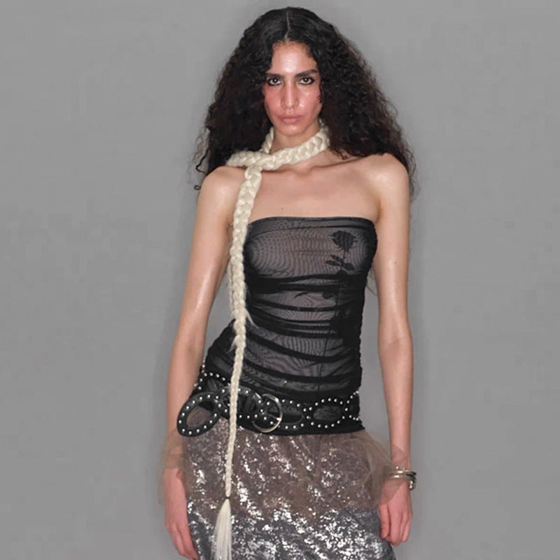 Women Strapless Tube Top