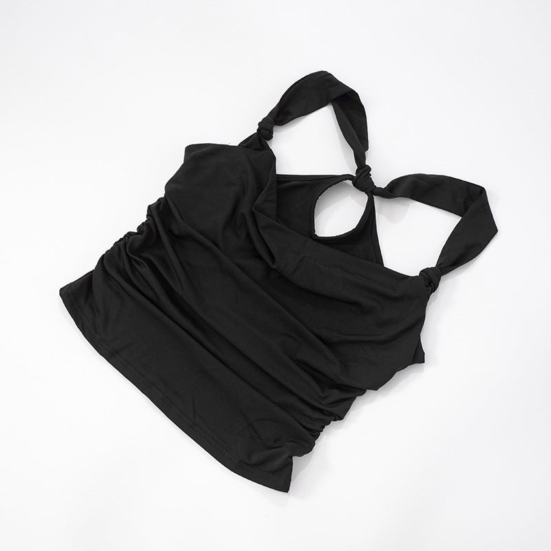 Women Sweetheart Neck Solid Crop Top