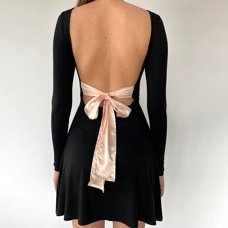 Boat Neck Fit & Flare Dress