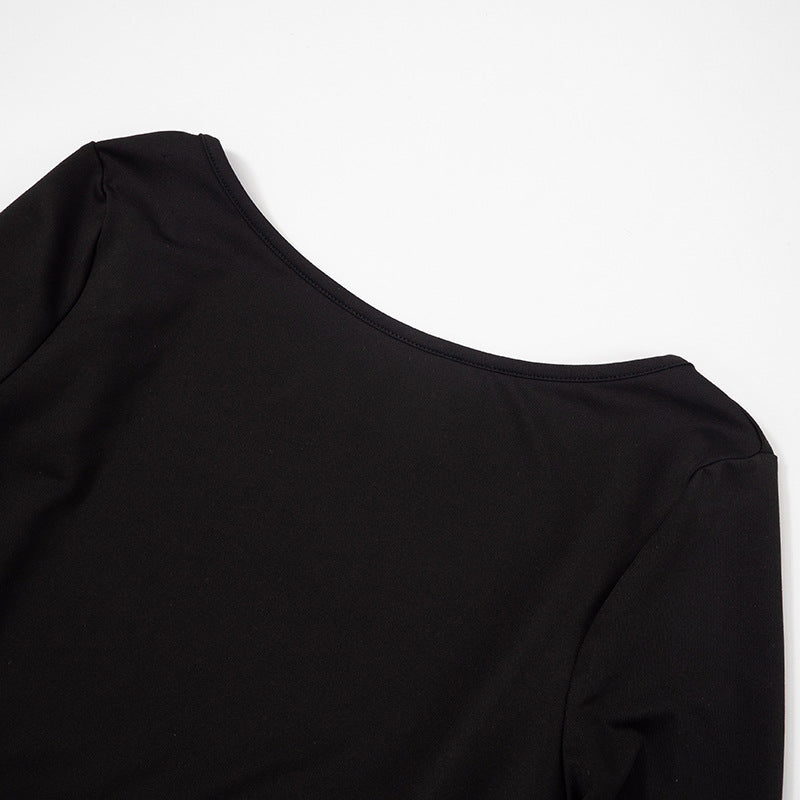 Boat Neck Fit & Flare Dress