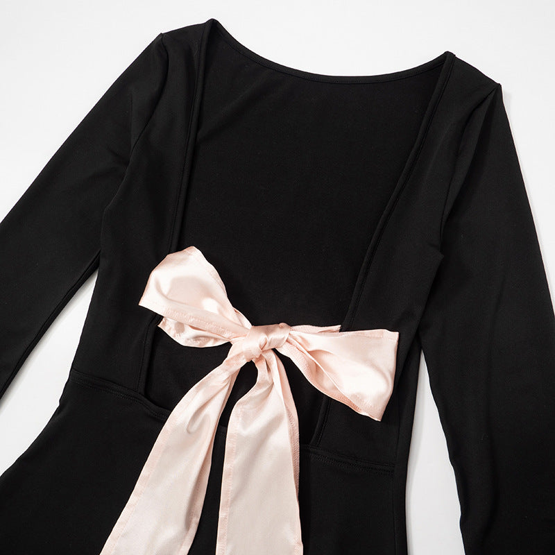 Boat Neck Fit & Flare Dress