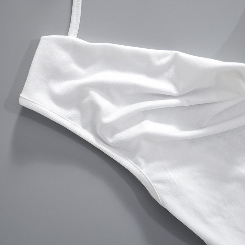 White Cowl Neck Top