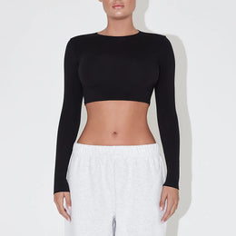 Tie-Ups Georgette Fitted Crop Top