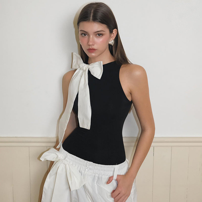 Tie-up Neck Top