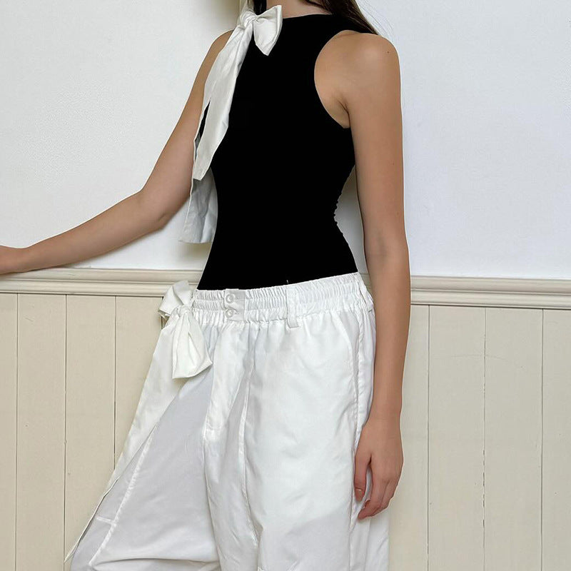 Tie-up Neck Top