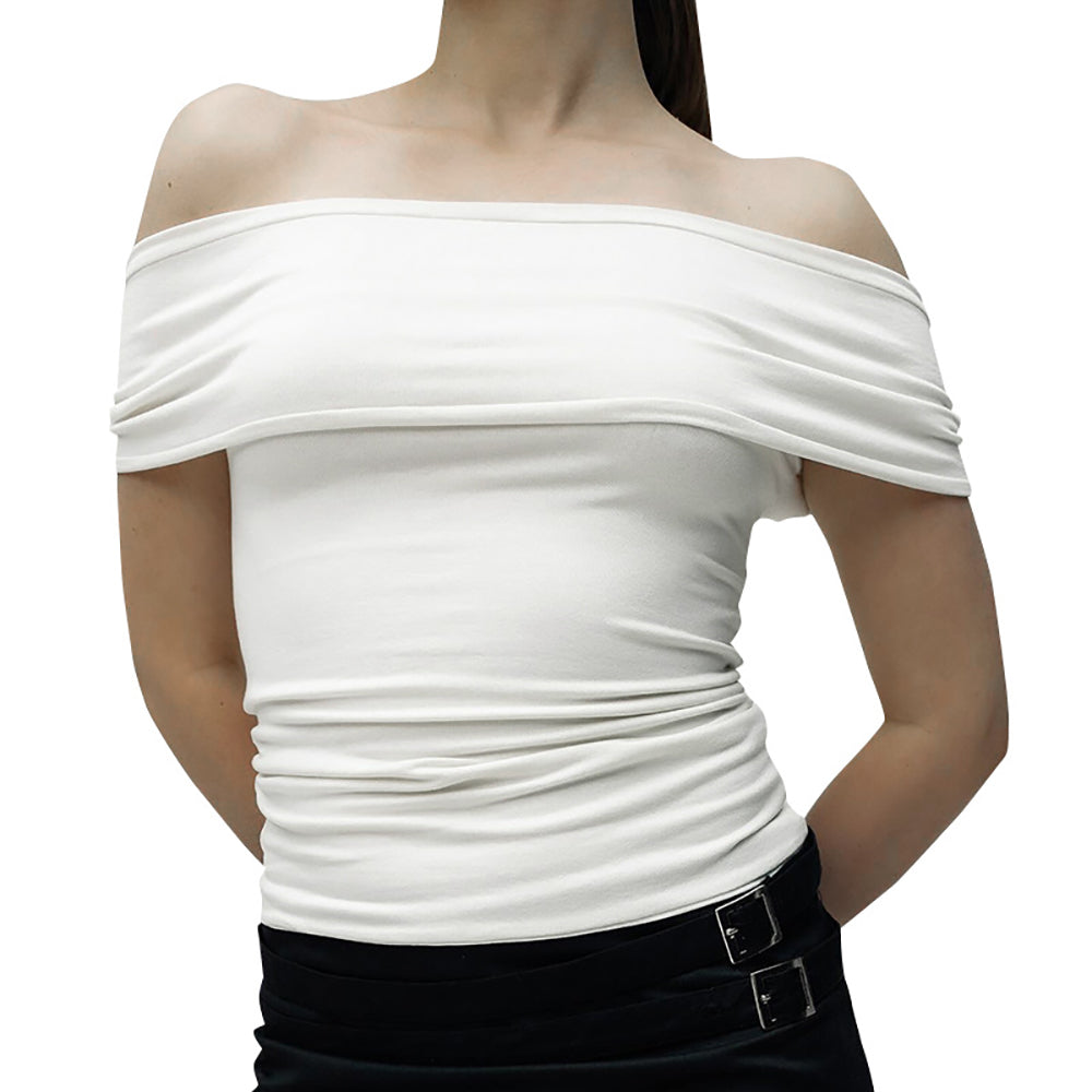 Women Solid Off-Shoulder Top