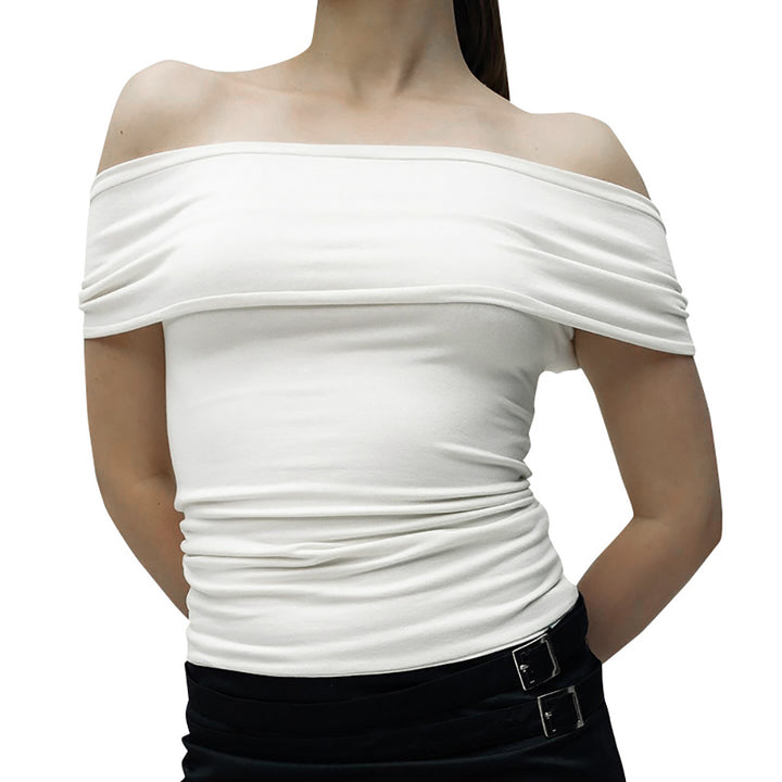 Women Solid Off-Shoulder Top