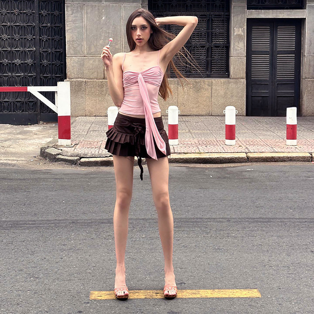 Women Solid Sweetheart Neck Top